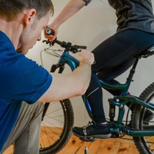 PT measuring bike for a mountain bike fit